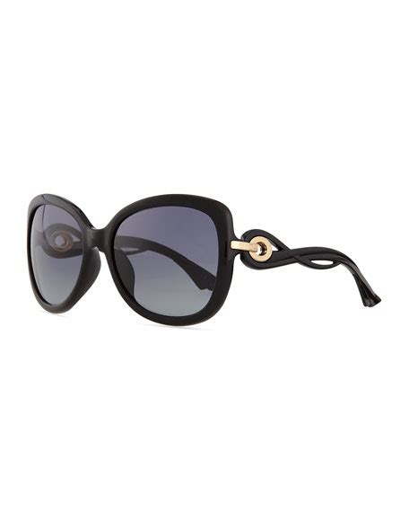 Dior Twisting Diorissimo Sunglasses, Black 